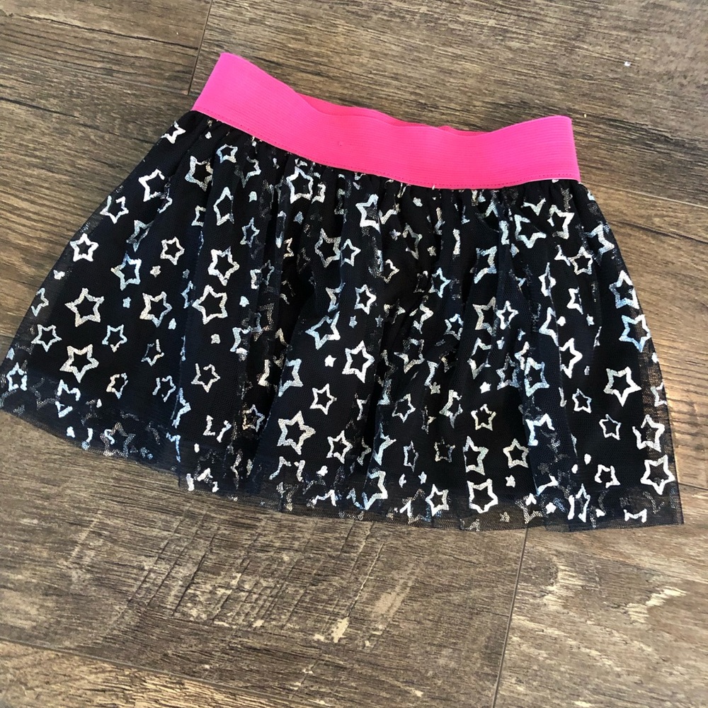 VGUC 3T My Little Pony Black Tulle Star Skirt